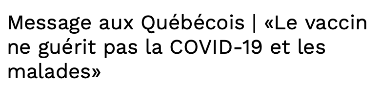 Les Québécois ont toujours besoin d'un DESSIN...