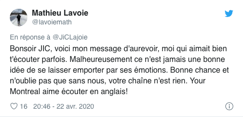 Les régions n'ont pas oublié le CRACHAT de Jean-Charles Lajoie...