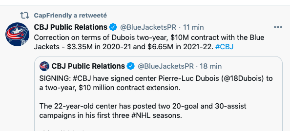 Marc Bergevin aurait obtenu Pierre-Luc Dubois...