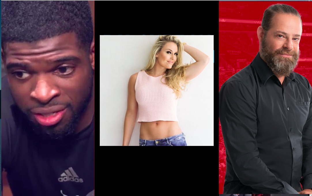 Mathias Brunet RAMASSE PK Subban...et Lindsey Vonn...