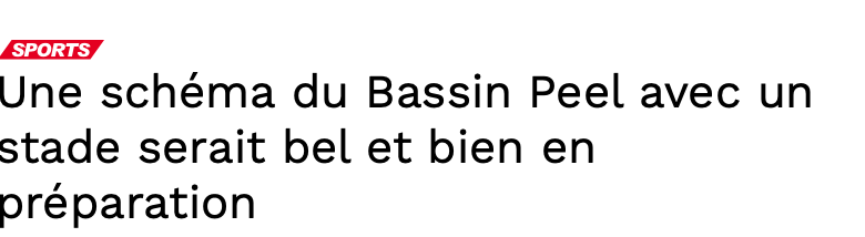 RETOUR des EXPOS: Le STADE...Va figurer dans le 2e SCHÉMA du BASSIN PEEL..