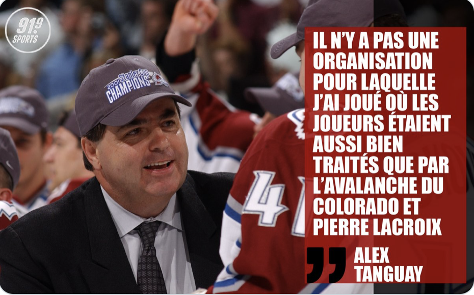 Selon Alex Tanguay, le Canadien n'est pas l'organisation la plus classe...