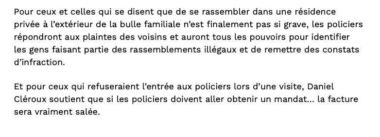 Si tu te fais POGNER par la police pour le temps des fêtes...