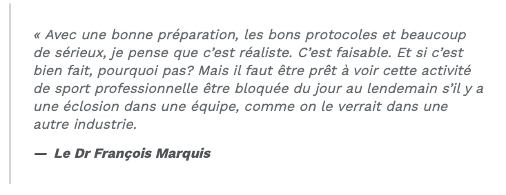 Sinon, Geoff Molson va PÉTER une COCHE à François Legault...