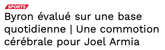 GROSSE COMMOTION CÉRÉBRALE SALE pour Joel Armia...