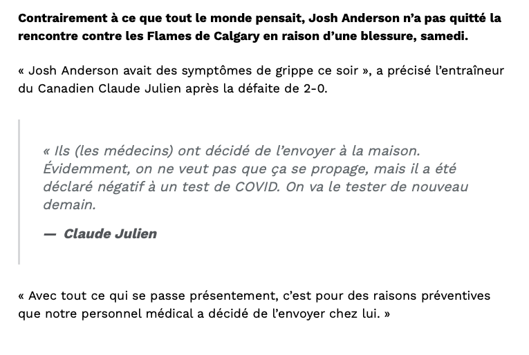 Josh Anderson: GRIPPE vs COVID-19....