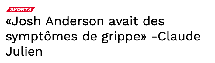 Josh Anderson: GRIPPE vs COVID-19....