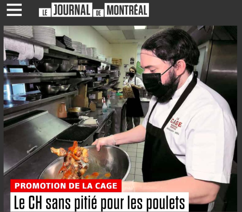 Le Journal de Montréal et les POULETS: KOSSÉ ÇA??????