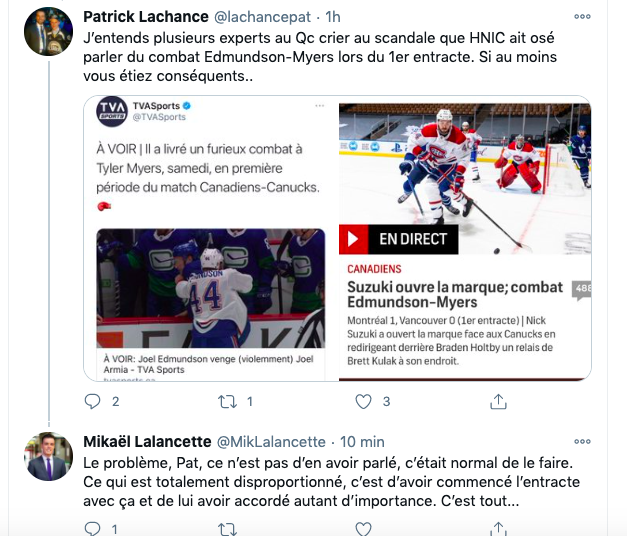 Le peuple québécois s'en prend aux Anglos, mais TVA Sports et RDS...