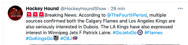 Les Kings et les Flames donnent un GROS PUSH pour Pierre-Luc Dubois...