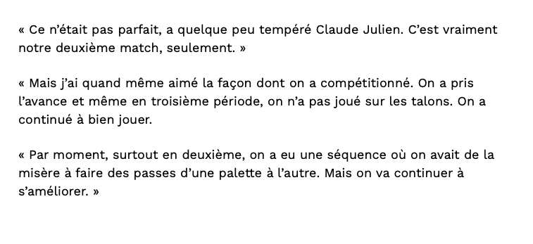 L'un des PLUS GRANDS MATCHS du CH...depuis 30 ans...