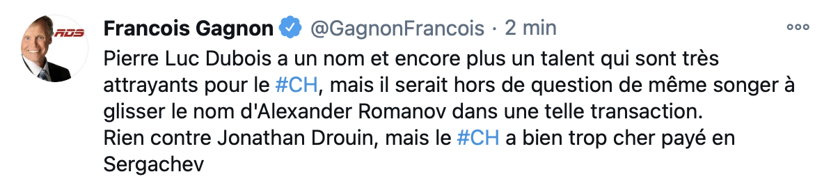 Marc Bergevin a peur, de faire la même erreur...