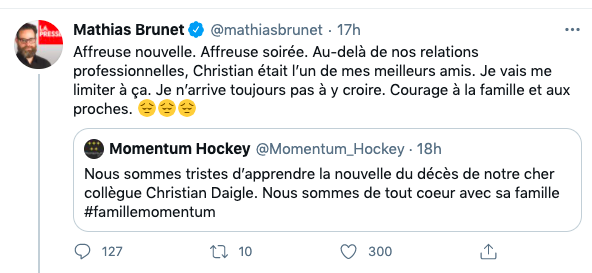 Mathias Brunet a perdu l'un de ses MEILLEURS AMIS..