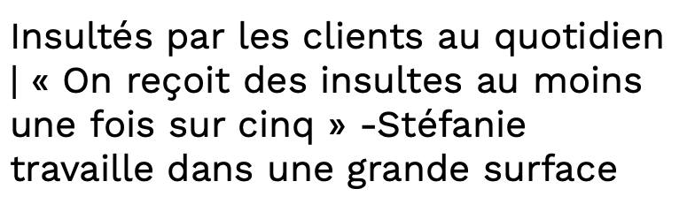 On se fait INSULTER une FOIS sur 5....OUCH...