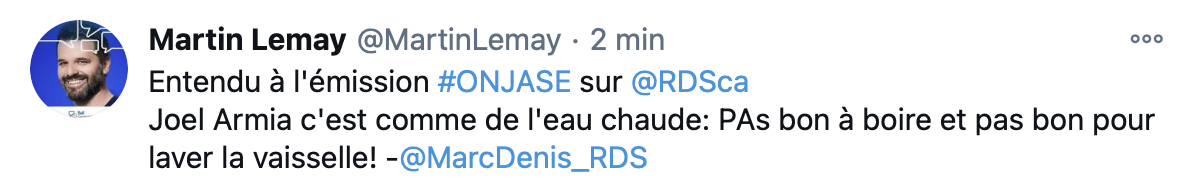 OUCH...Marc Denis HUMILIE Joel Armia...