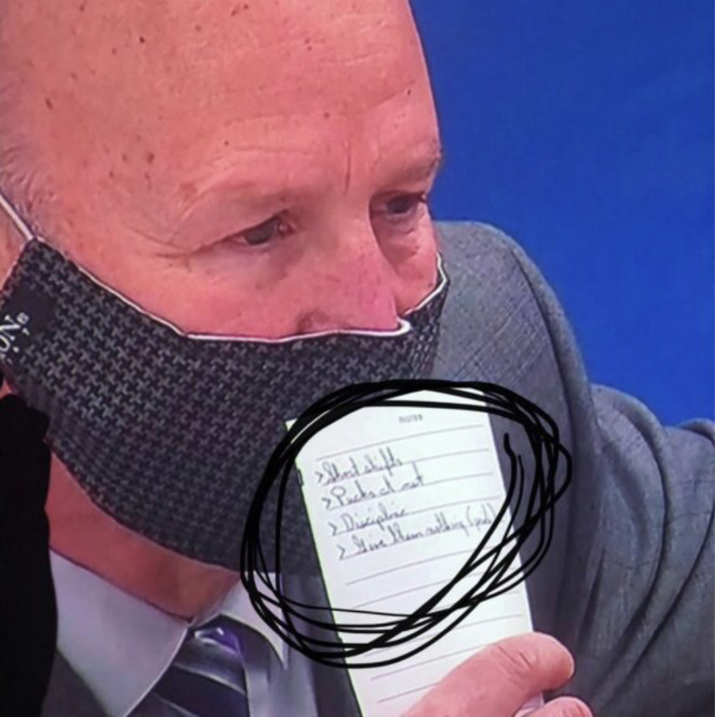 OUIN...Claude Julien avait montré son plan de match aux Leafs...