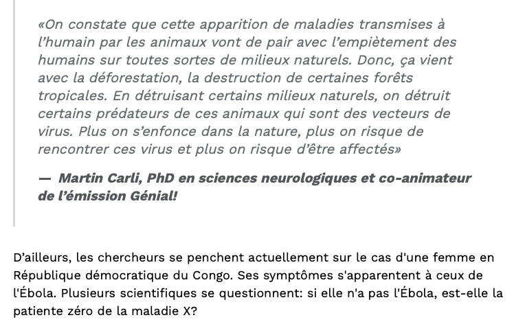 Un nouveau VIRUS qui pourrait TUER la moitié de la planète...