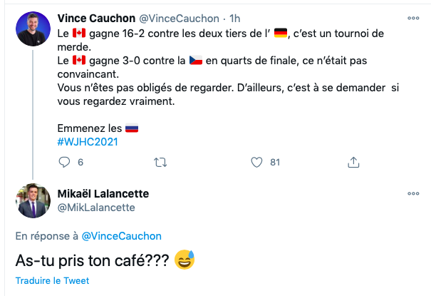 Vince Cauchon attaque les gérants d'estrades....