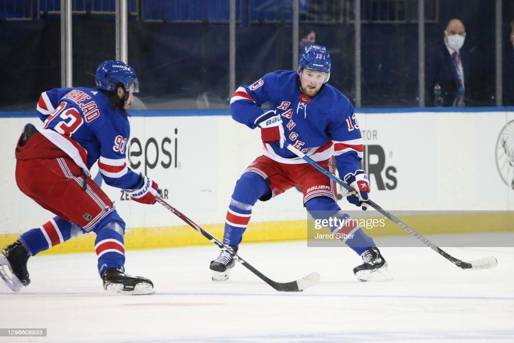 Alexis Lafrenière à Buffalo: Mika Zibanejad en TA...