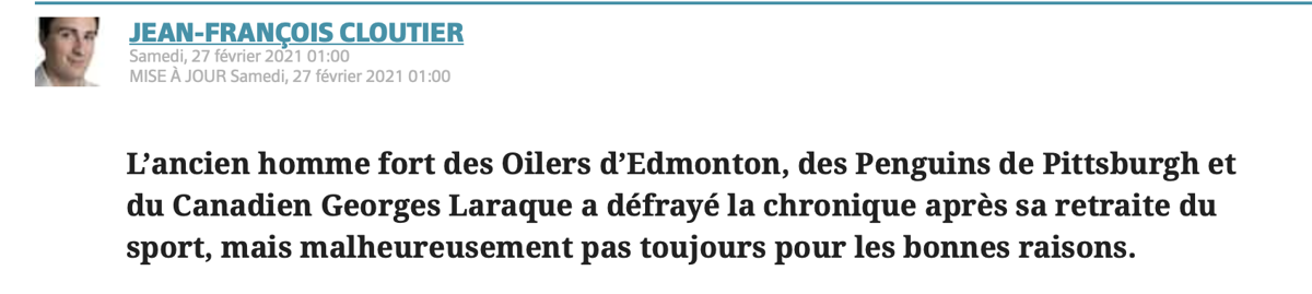 AYOYE...Georges Laraque impliqué dans plusieurs MAGOUILLES...