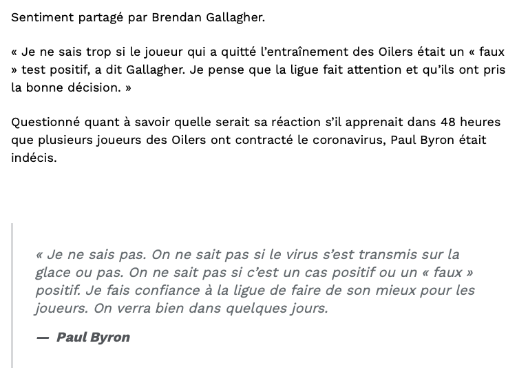 Ben Chiarot qui utilise la COVID-19...Comme EXCUSE...