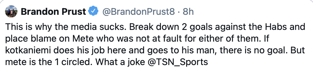 Brandon Prust est rendu SÉNILE...