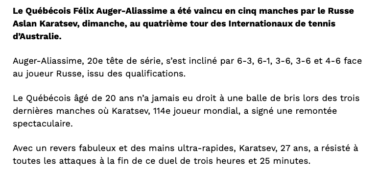 Félix Auger-Aliassime s'est encore EFFONDRÉ..