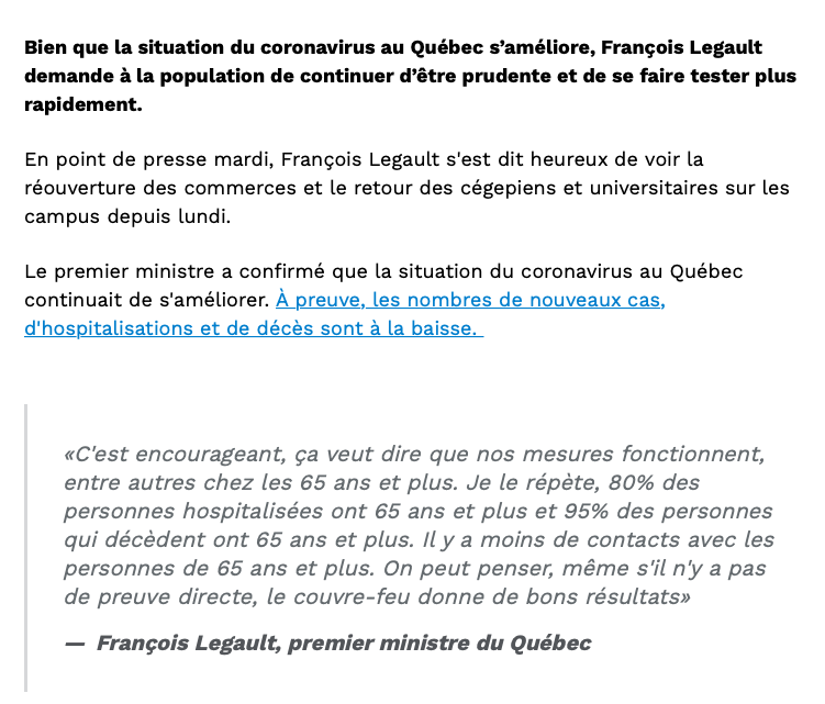 François Legault parle comme Marc Bergevin...