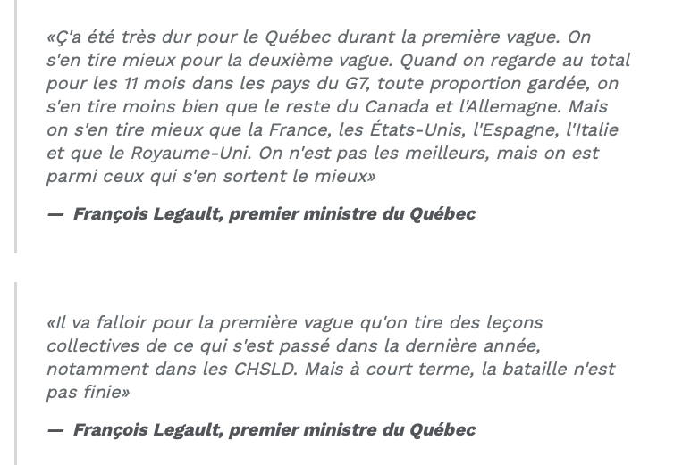 François Legault parle comme Marc Bergevin...