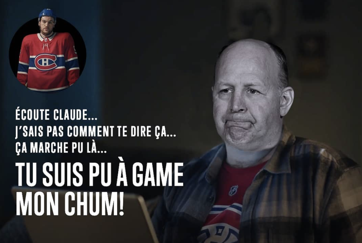 HAHAHA...C'est Drouin qui a fait l'annonce à Julien !!!