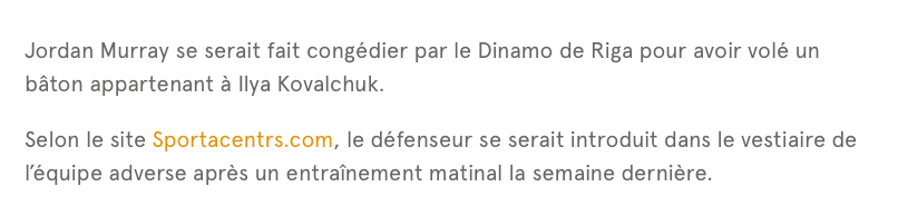 Ilya Kovalchuk se fait VOLER son bâton! Le CRIMINEL est CANADIEN!!!