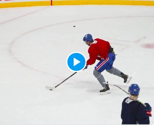 Jesperi Kotkaniemi joue à la VEDETTE en pratique...