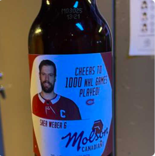 Le cadeau de Shea Weber: une vieille bière FLAT...