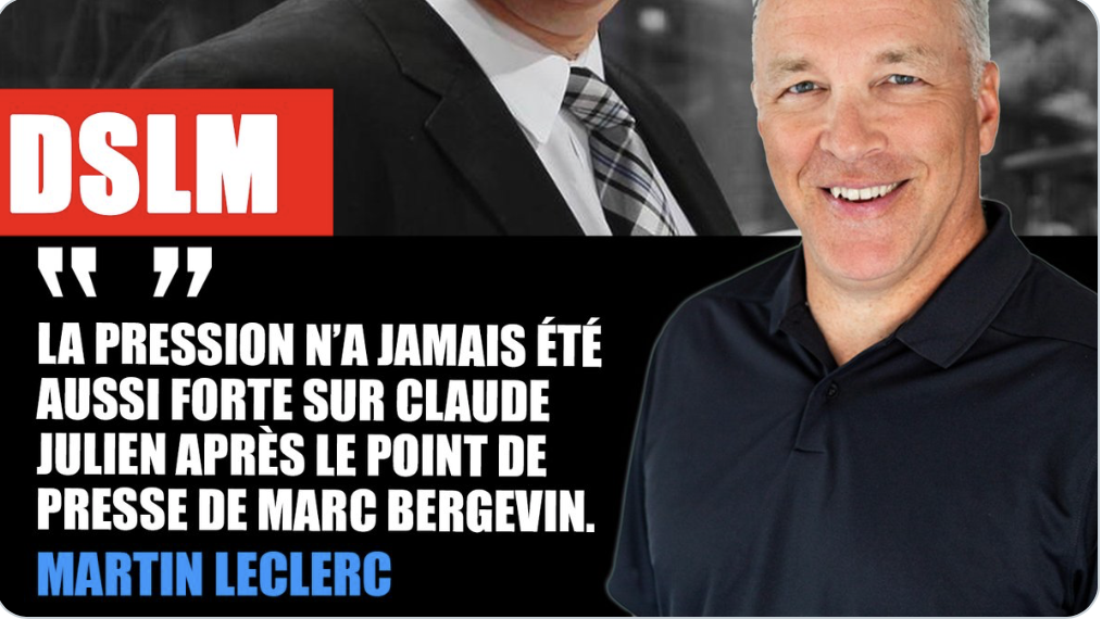 Marc Bergevin a utilisé son point de presse, pour mettre la pression sur Julien...