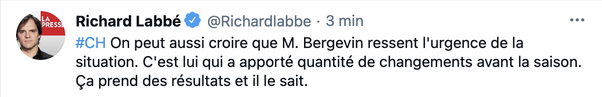 Marc Bergevin essaie de se sauver les fesses...