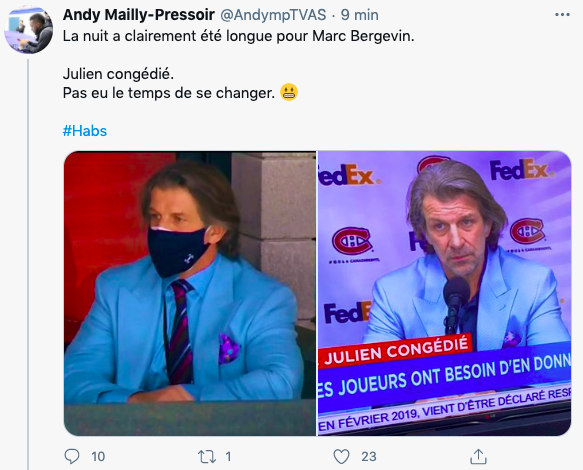 Marc Bergevin n'a pas pris sa DOUCHE...