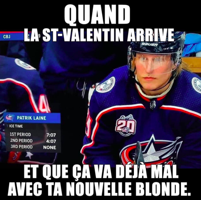 Patrik Laine...Comme si ta nouvelle BLONDE...