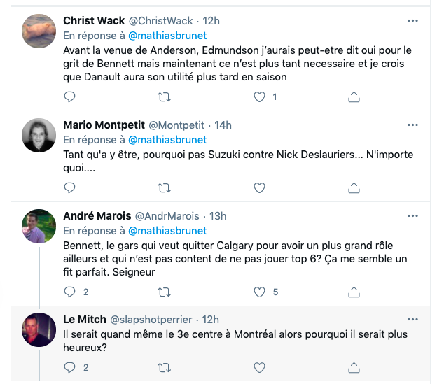 Phil Danault pour Sam Bennett et un choix: l'ancien RECRUTEUR RAMASSÉ!!!