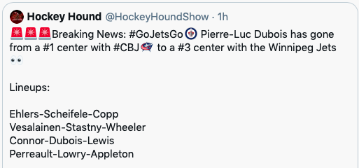 Pierre-Luc Dubois va REGRETTER...