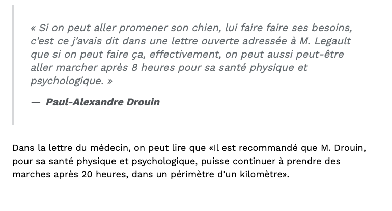 Voici la façon de contourner le COUVRE-FEU..