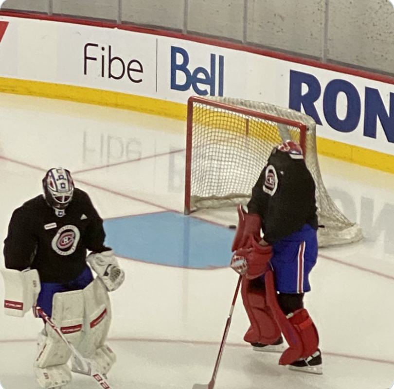 Carey Price se fout de la gueule de Jake Allen...