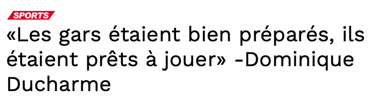 Claude Julien est tombe MALADE en regardant le match...