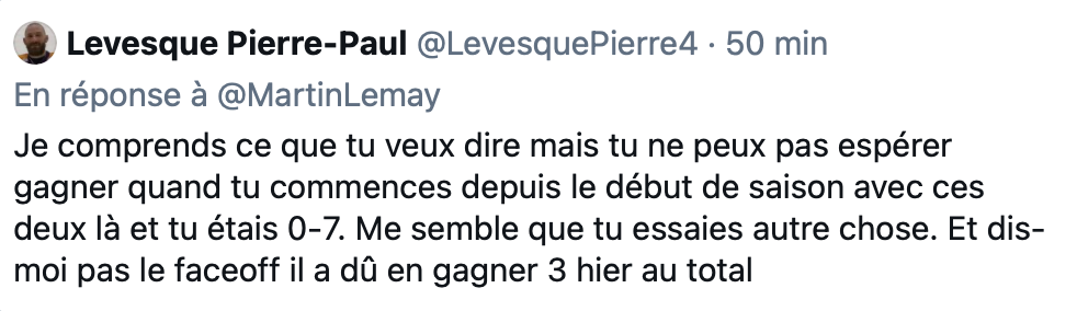 Danault va devoir partir, avant de devenir le Patrice Brisebois...