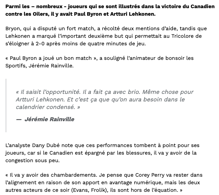 Dany Dubé et Jérémie Rainville... N'ont pas encore compris..