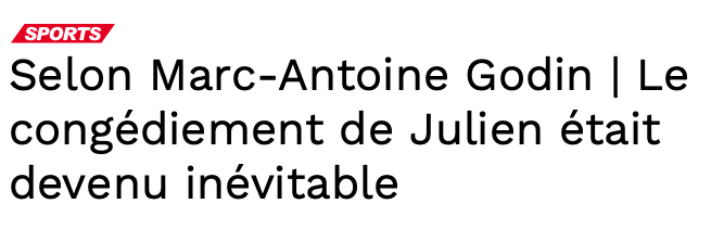 Dominique Ducharme...le nouvel ENNEMI de Brendan Gallagher...