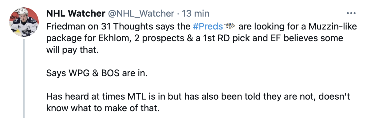 Elliotte Friedman n'est pas certain, si Marc Bergevin...