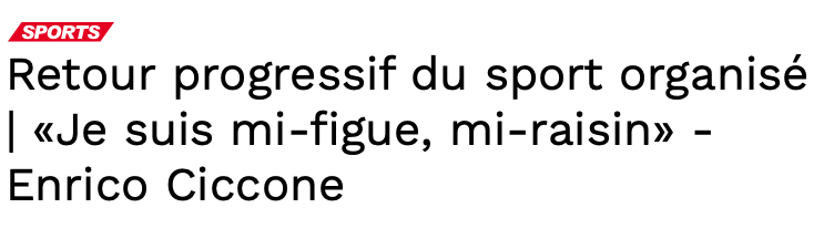 Enrico Ciccone toujours en train de CHIÂLER...