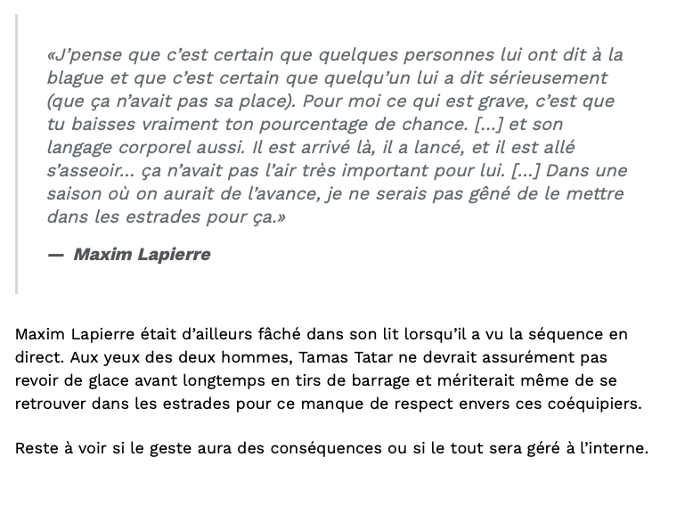 Guillaume Latendresse veut donner du CACA à Tomas Tatar...