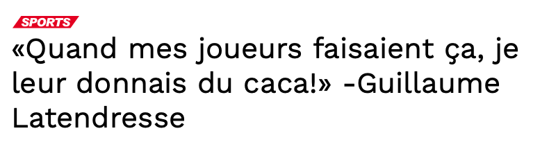 Guillaume Latendresse veut donner du CACA à Tomas Tatar...
