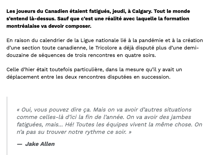 Jake Allen ne veut pas être un PEE-WEE...